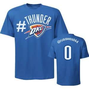 Russell Westbrook Oklahoma City Thunder NBA Twitter Name & Number T 