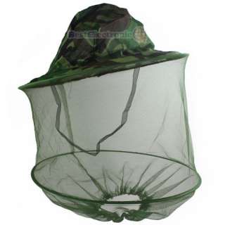 Mosquito Bee Bug Insect Fishing Mask Face Protect Hat Net Camouflage 