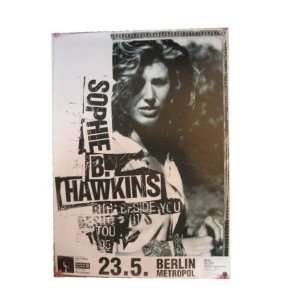  Sophie B. Hawkins German Tour Poster B Concert: Everything 