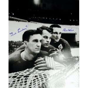  Autographed Gordie Howe Picture   TED LINDSAY RedWings 
