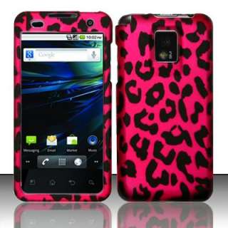 Hot Pink Leopard Hard Case Phone Cover LG T Mobile G2X  