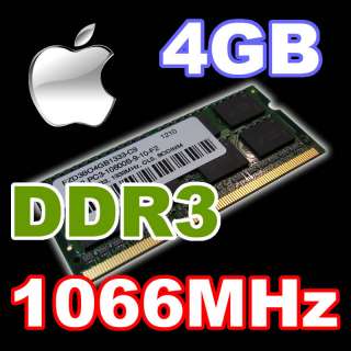 4GB DDR3 PC3 8500 1066MHz SODIMM for Apple MacBook Pro iMac Mac Mini 