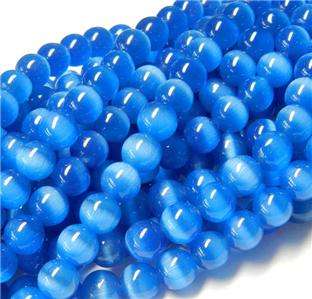 8mm Blue Mexican Opal Gem Round Loose Bead 15  
