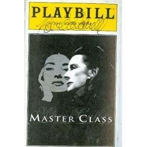   Class autographed Broadway Playbill by Zoe Caldwell