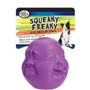  Four Paws Squeaky Freakies Rubber Dog Toy, Large, Color 