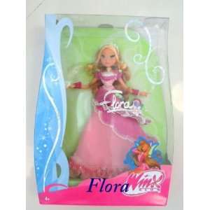  Winx Club Flora Doll in Pink Party Dress: Toys & Games