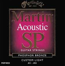   ® MSP4050 Custom Light Acoustic Guitar Strings (11 52)   3 Sets