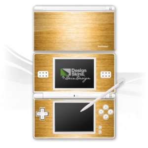   for Nintendo DS Lite   Shiny Metal   Gold Design Folie Electronics