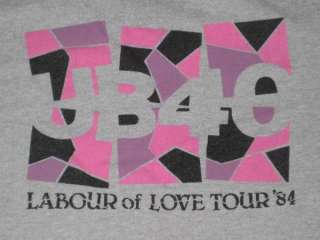 VINTAGE UB40 RED RED WINE 1984 TOUR T SHIRT concert 80s  