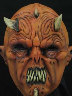 Demon Halloween Horror Latex Mask Prop, NEW  