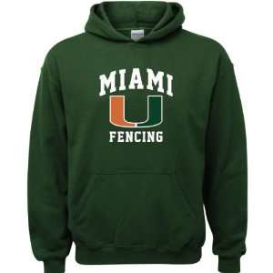   Forest Green Youth Fencing Arch Hooded Sweatshirt