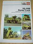 Terex 33 05B Dump Truck brochure Feb 1983