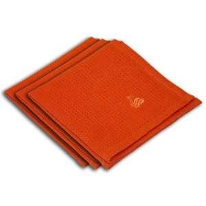  Fiesta Tangerine 18 Solid Dishcloths, Set of 3