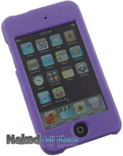 PURPLE RUBBERIZED CASE COVER FOR iPOD TOUCH 2nd 3rd GEN  