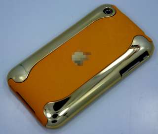 hard case gold Chrome rubber made of 2 pc iPhone 3G/S  