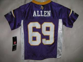 Vikings Jared Allen Purple NFL Kids Jersey Size 4 $  