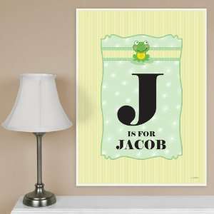  Froggy Frog   Birthday Party Personalized Poster   18 x 