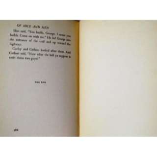 John Steinbeck/Of Mice And Men/First Edition/1937  