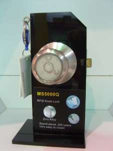 Sliver Keyless Door Knob Lock RFID Card Fob MS5000Q  