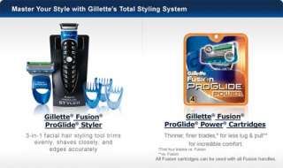   Gillette Fusion ProGlide Power Cartridges   Thinner, finer blades