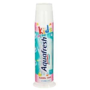  Aquafresh Kids Flouride Toothpaste Bubble Mint 4.6 oz 