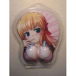  3D mouse pad   Anime Girl in pink bra Toys & Games