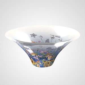  Wild Flower Glass Bowl