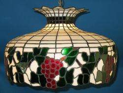 Antique Art Nouveau Stained Glass Lamp Shade c, 1920  