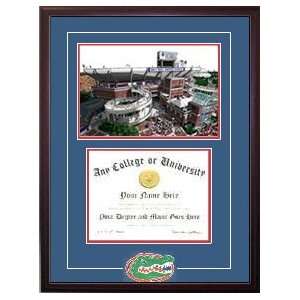 Florida Gators, The Swamp Spirit Graduate Frame With Lithograph And 