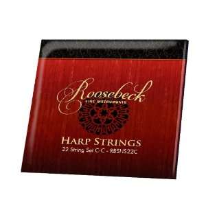  Roosebeck Harp String Set, 22, C   C Musical Instruments
