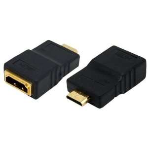   Mini HDMI Male Golden plated Connector Converter Adapter: Electronics