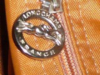 LONGCHAMP Classic Vintage Tan Brown Leather Shopper Tote Handbag 