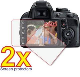 2x Nikon D SLR D3100 D3000 Premium Clear LCD Screen Protector Cover 