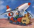 Disney Goofy Driving Mail Cart Souv Sheet Lesotho # 544 MNH