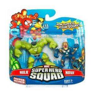 Marvel Superhero Squad Mini Figure 2 Pack Hulk and Nova  