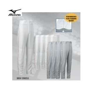 Mizuno Youth Full Length Premier Piped Pant   Grey / Red   YXXXL 