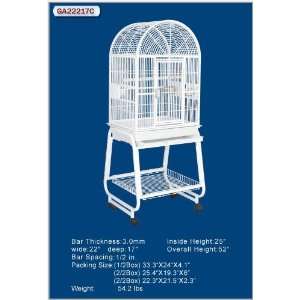  HQ Platinum Open Dometop with Stand Bird Cage, 22 L X 17 