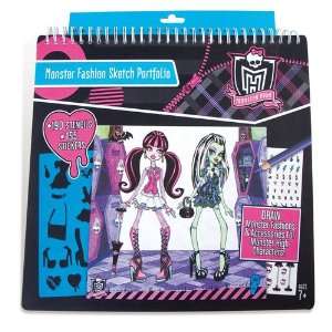    Monster High Monster Fashion Sketch Portfolio Toys & Games