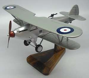 Hawker Demon Hart UK RAF Airplane Desk Wood Model Big  