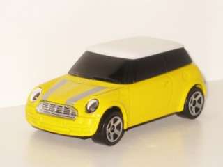 Majorette New Mini Cooper BMW AG Yellow White Roof Rare Model Toy Car 