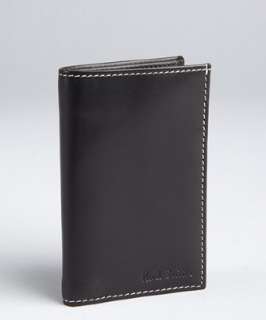 Paul Smith black leather bi fold card holder  BLUEFLY up to 70% off 