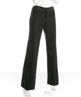 Nanette Lepore black stretch Burton tuxedo pants   