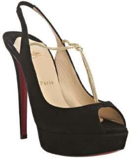 Christian Louboutin black suede Alta Spritney 140 platform 