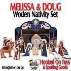 melissa doug wooden nativity set with 11 figures expedited shipping