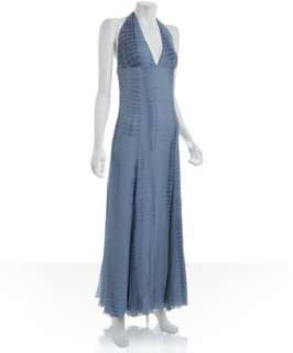 YaYa Aflalo ink long tie dye silk chiffon dress  BLUEFLY up to 70% 
