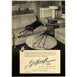 1947 Ad Golfcraft Inc. Golfing Country Club Sets IL   Original Print 