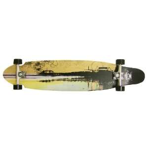 Krown Dock Sunset Kicktail Longboard (9 x 43 Inch)  Sports 