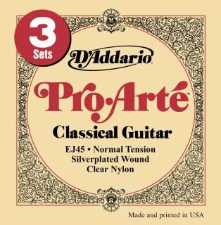 Addario EJ45 Pro Arte Normal Classical Strings 019954954369  