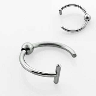 Style 303 Silver Nose Ring w/Ball