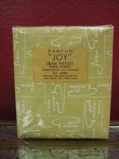 VINTAGE JOY by JEAN PATOU PERFUME in BACCARAT CRYSTAL, SEALED BOX, REF 
